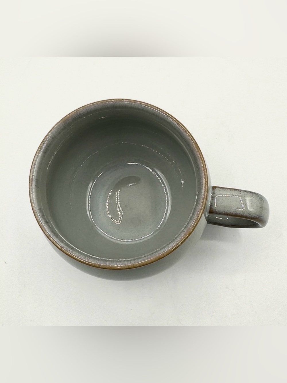 Hearth & Hand Reactive Glaze Ceramic Mug with Brown Accent edges‎